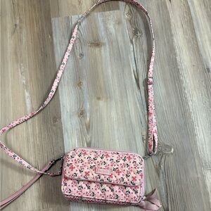 Vera Bradley Floral Pink Crossbody Bag
